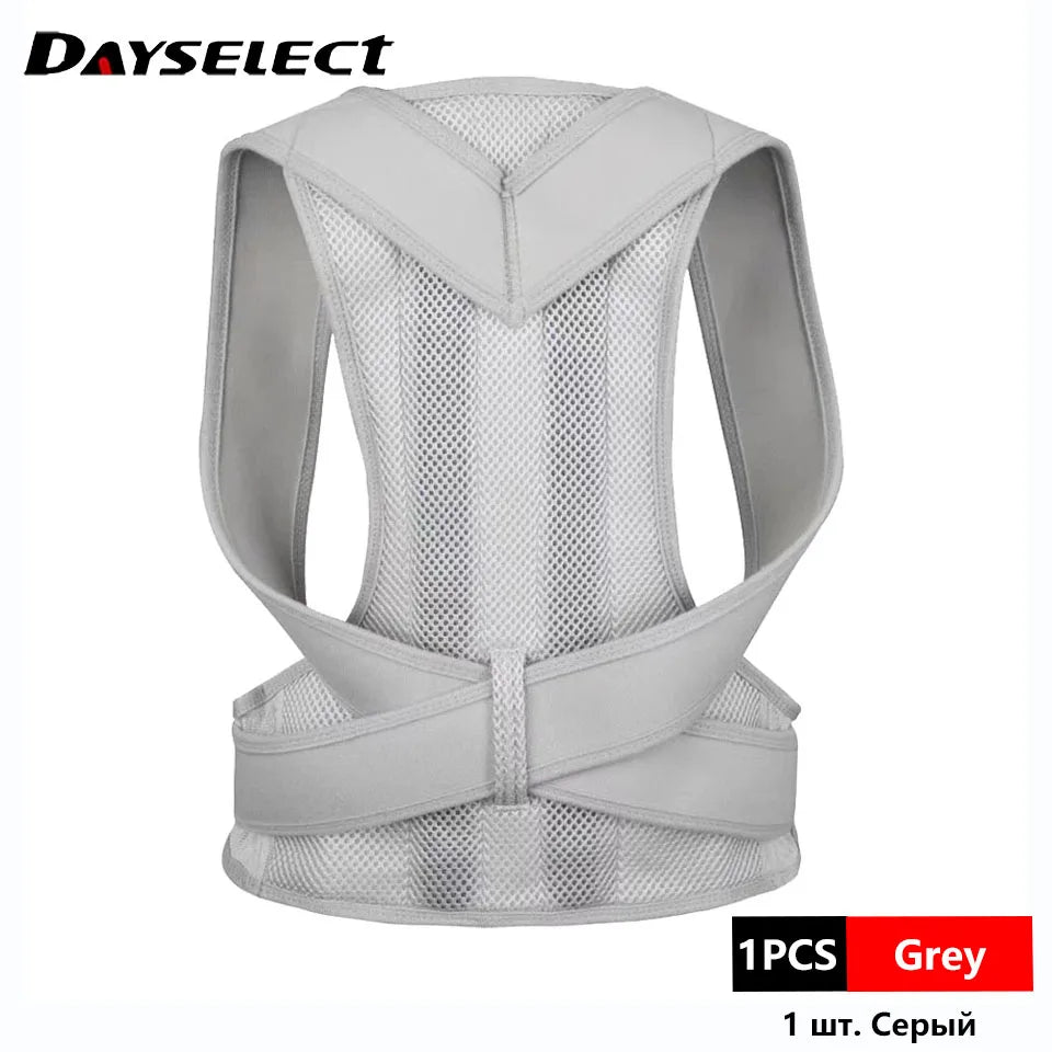 Adjustable Posture Corrector Back Brace for Clavicle Support and Alignment