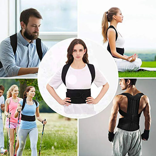 Adjustable Posture Corrector Back Brace for Clavicle Support and Alignment